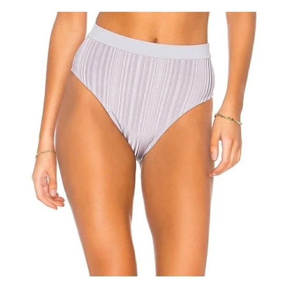 NWT Tavik Pernille Swim Bottom Slinky Rib in Lilac Gray - Small